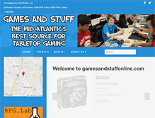 Tablet Screenshot of gamesandstuffonline.com